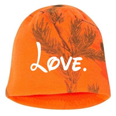 Cute Cursive Love Valentines Day Kati - Camo Knit Beanie