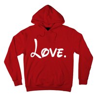 Cute Cursive Love Valentines Day Hoodie