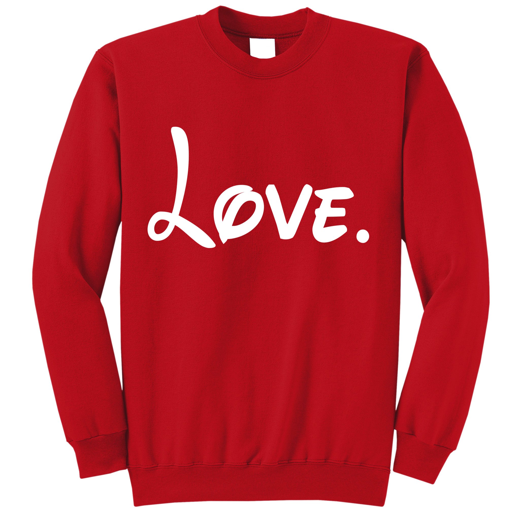 Cute Cursive Love Valentines Day Sweatshirt