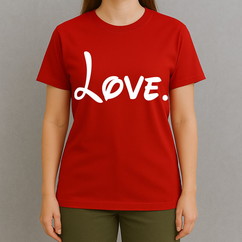 Cute Cursive Love Valentines Day T-Shirt