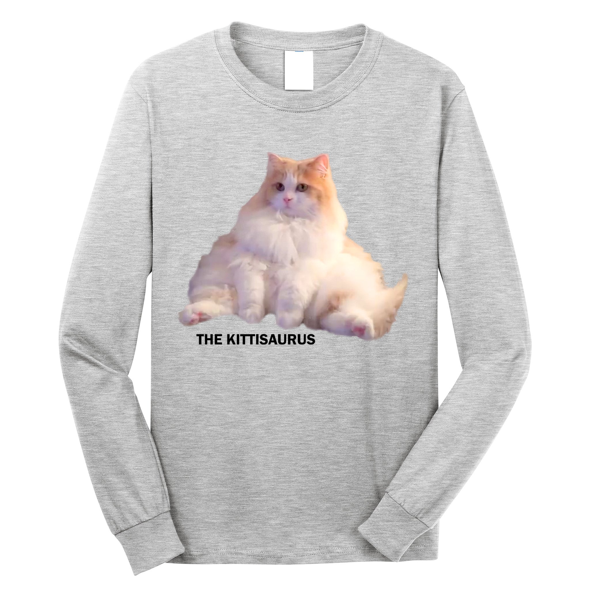 Cute DD The Cat Kittisaurus Long Sleeve Shirt