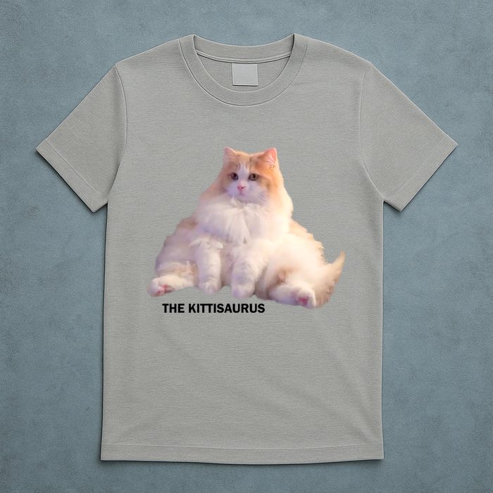 Cute DD The Cat Kittisaurus T-Shirt