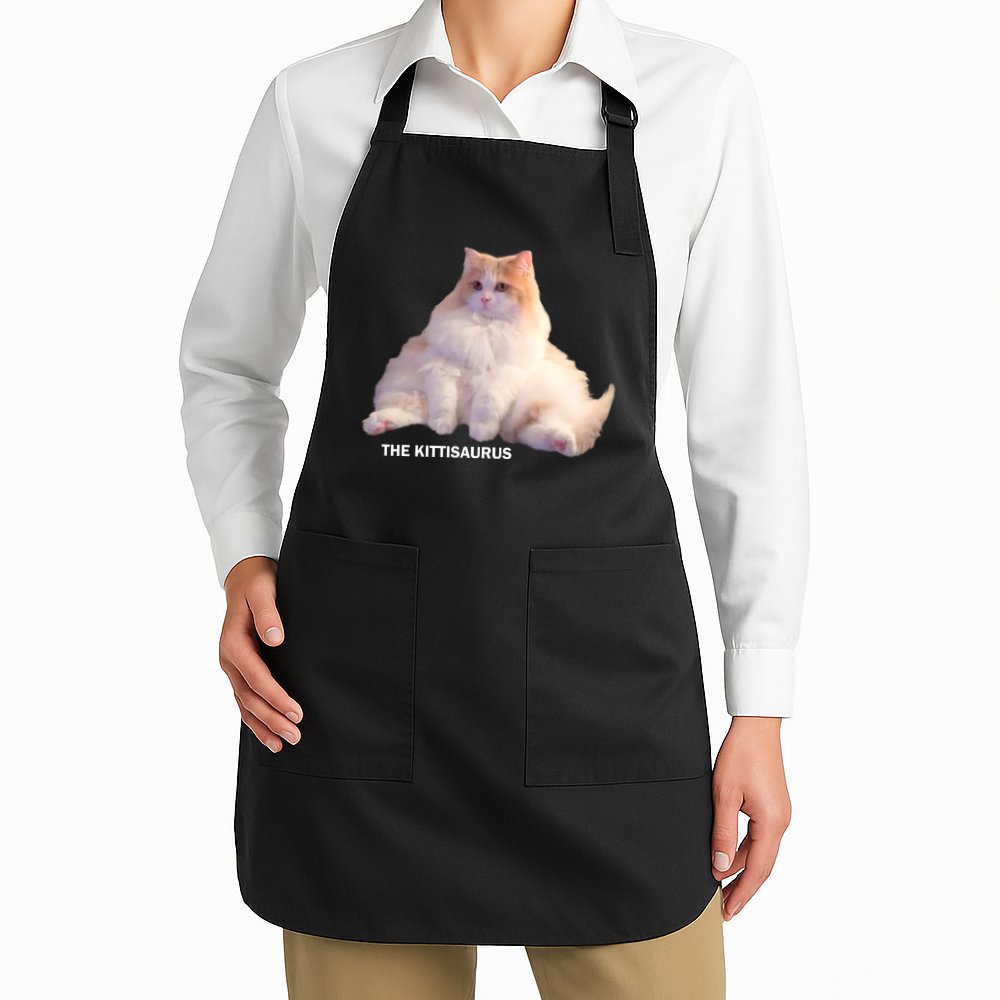 Cute DD The Cat Kittisaurus Apron