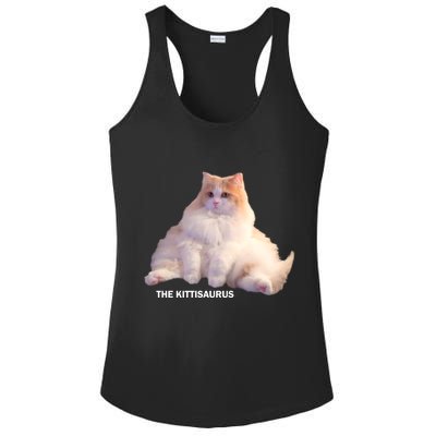 Cute DD The Cat Kittisaurus Ladies PosiCharge Competitor Racerback Tank