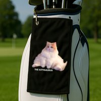 Cute DD The Cat Kittisaurus Golf Towel