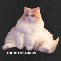 Cute DD The Cat Kittisaurus Golf Towel