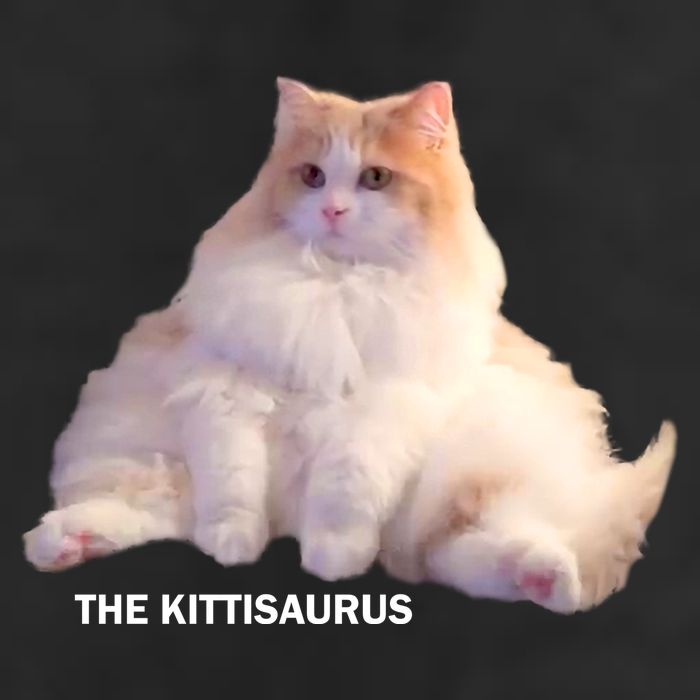 Cute DD The Cat Kittisaurus Golf Towel