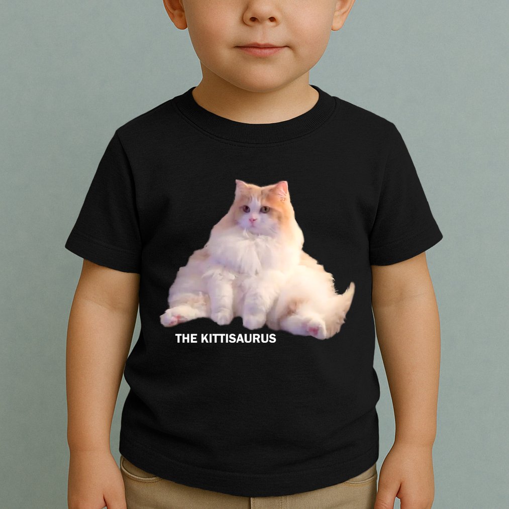 Cute DD The Cat Kittisaurus Toddler T-Shirt