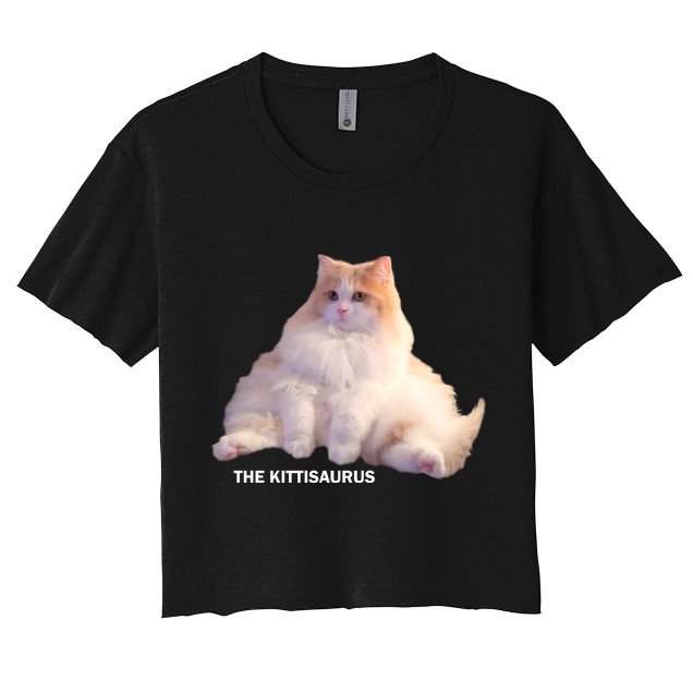 Cute DD The Cat Kittisaurus Crop Top