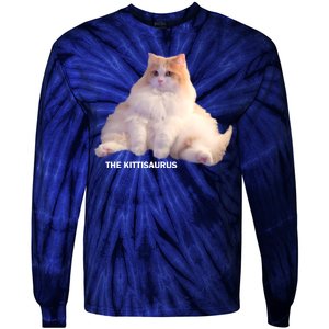 Cute DD The Cat Kittisaurus Tie-Dye Long Sleeve Shirt