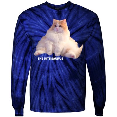 Cute DD The Cat Kittisaurus Tie-Dye Long Sleeve Shirt