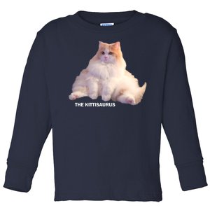 Cute DD The Cat Kittisaurus Toddler Long Sleeve Shirt