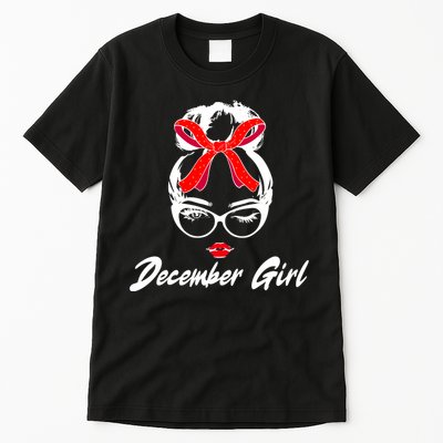Cute December Girl Birthday Tall T-Shirt