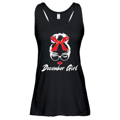 Cute December Girl Birthday Ladies Essential Flowy Tank