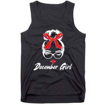 Cute December Girl Birthday Tank Top