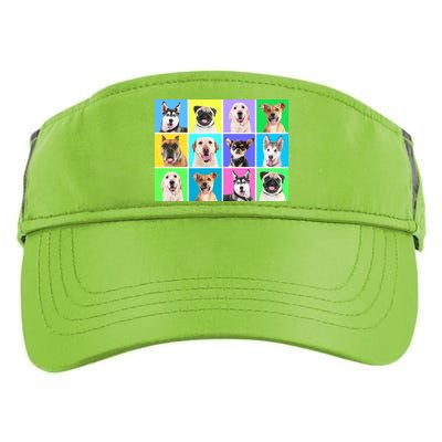 Cute Dogs Portrait Adult Drive Performance Visor