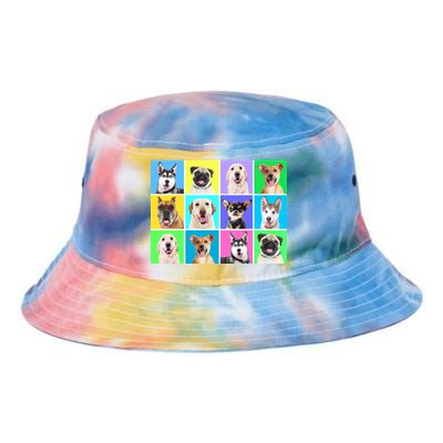 Cute Dogs Portrait Tie Dye Newport Bucket Hat