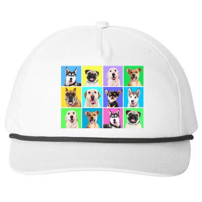 Cute Dogs Portrait Snapback Five-Panel Rope Hat