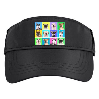 Cute Dogs Portrait Adult Drive Performance Visor
