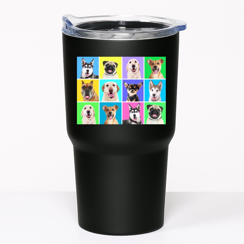 Cute Dogs Portrait Tumbler