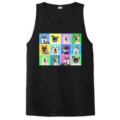 Cute Dogs Portrait PosiCharge Competitor Tank