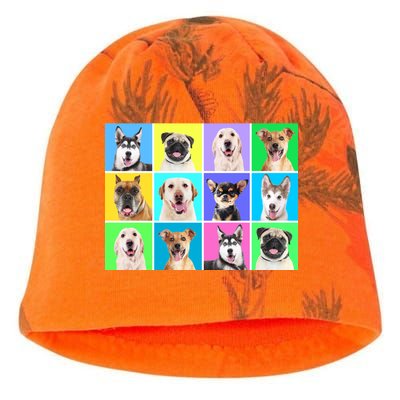 Cute Dogs Portrait Kati - Camo Knit Beanie