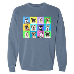 Cute Dogs Portrait Garment-Dyed Sweatshirt