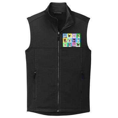 Cute Dogs Portrait Collective Smooth Fleece Vest