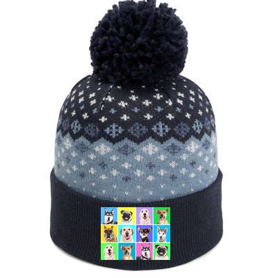 Cute Dogs Portrait The Baniff Cuffed Pom Beanie