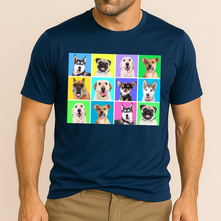 Cute Dogs Portrait Cooling Performance Crew T-Shirt