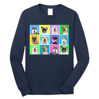 Cute Dogs Portrait Long Sleeve Shirt