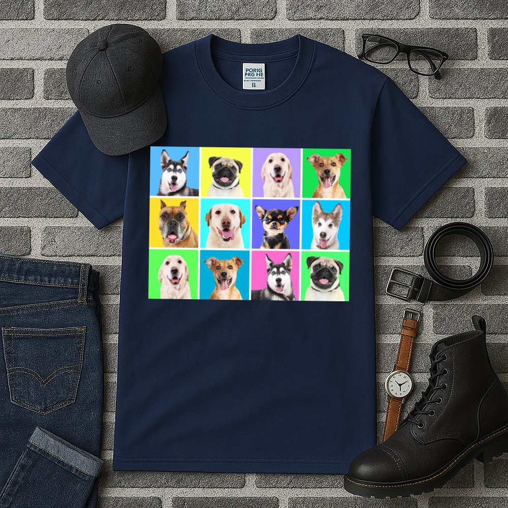 Cute Dogs Portrait Tall T-Shirt
