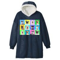 Cute Dogs Portrait Hooded Wearable Blanket