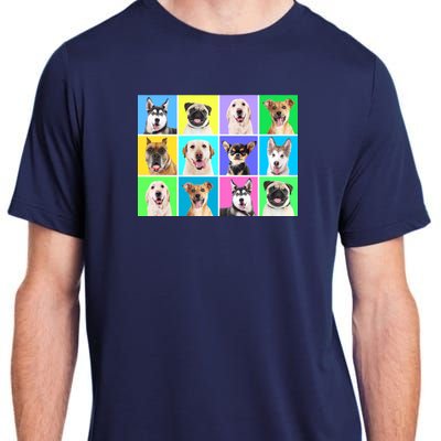 Cute Dogs Portrait Adult ChromaSoft Performance T-Shirt