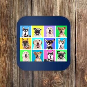 Cute Dogs Portrait Coaster