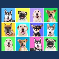 Cute Dogs Portrait Drawstring Bag