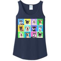 Cute Dogs Portrait Ladies Essential Tank