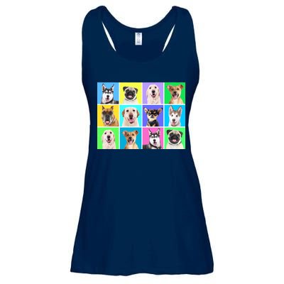 Cute Dogs Portrait Ladies Essential Flowy Tank