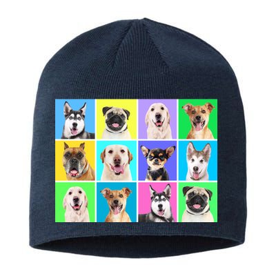 Cute Dogs Portrait Sustainable Beanie