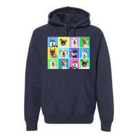 Cute Dogs Portrait Premium Hoodie