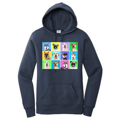 Cute Dogs Portrait Women's Pullover Hoodie