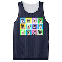 Cute Dogs Portrait Mesh Reversible Basketball Jersey Tank