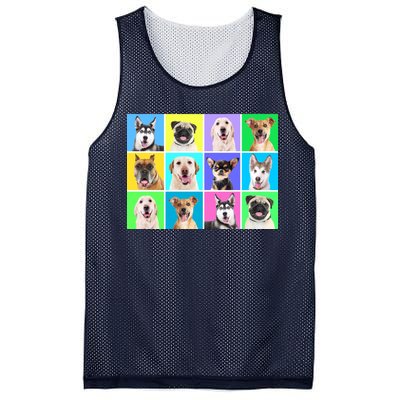 Cute Dogs Portrait Mesh Reversible Basketball Jersey Tank