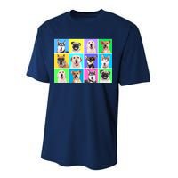 Cute Dogs Portrait Performance Sprint T-Shirt