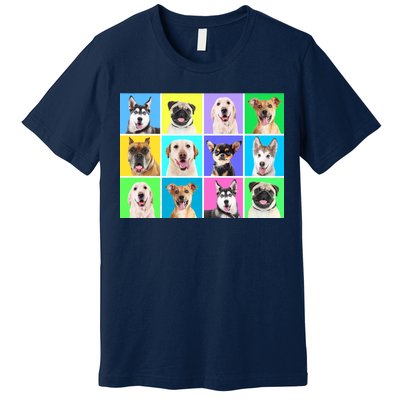 Cute Dogs Portrait Premium T-Shirt