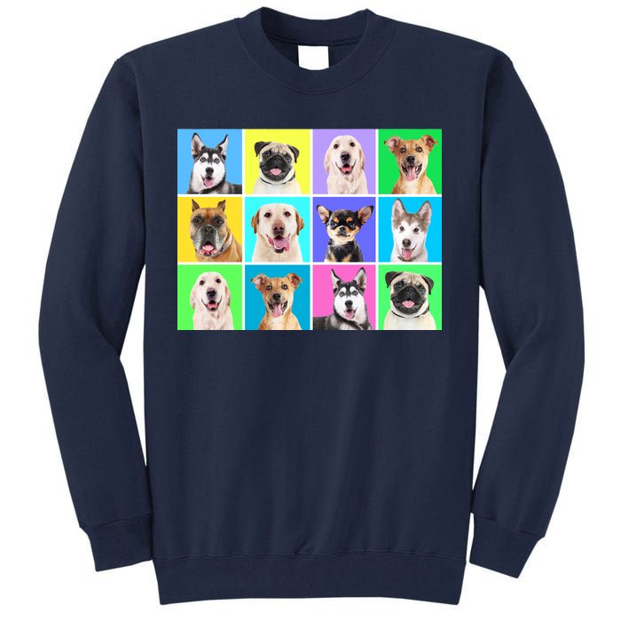 Cute Dogs Portrait Tall Sweatshirt