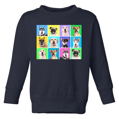 Cute Dogs Portrait Toddler Sweatshirt