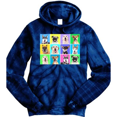 Cute Dogs Portrait Tie Dye Hoodie