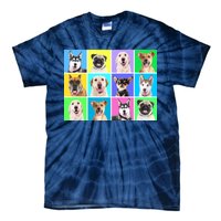 Cute Dogs Portrait Tie-Dye T-Shirt