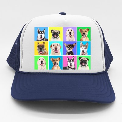 Cute Dogs Portrait Trucker Hat